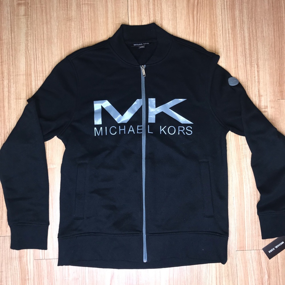 Micheal Kors Men's Zip Up Varsity Style Jacket L